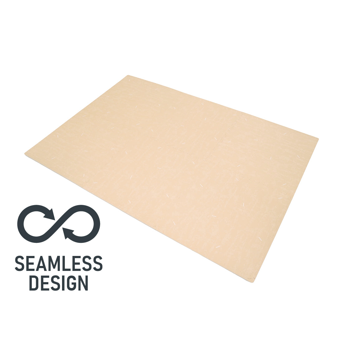 Flow - Premium Foam Flooring 24" x 24" x 12mm - Cream Confetti (6 Pack)