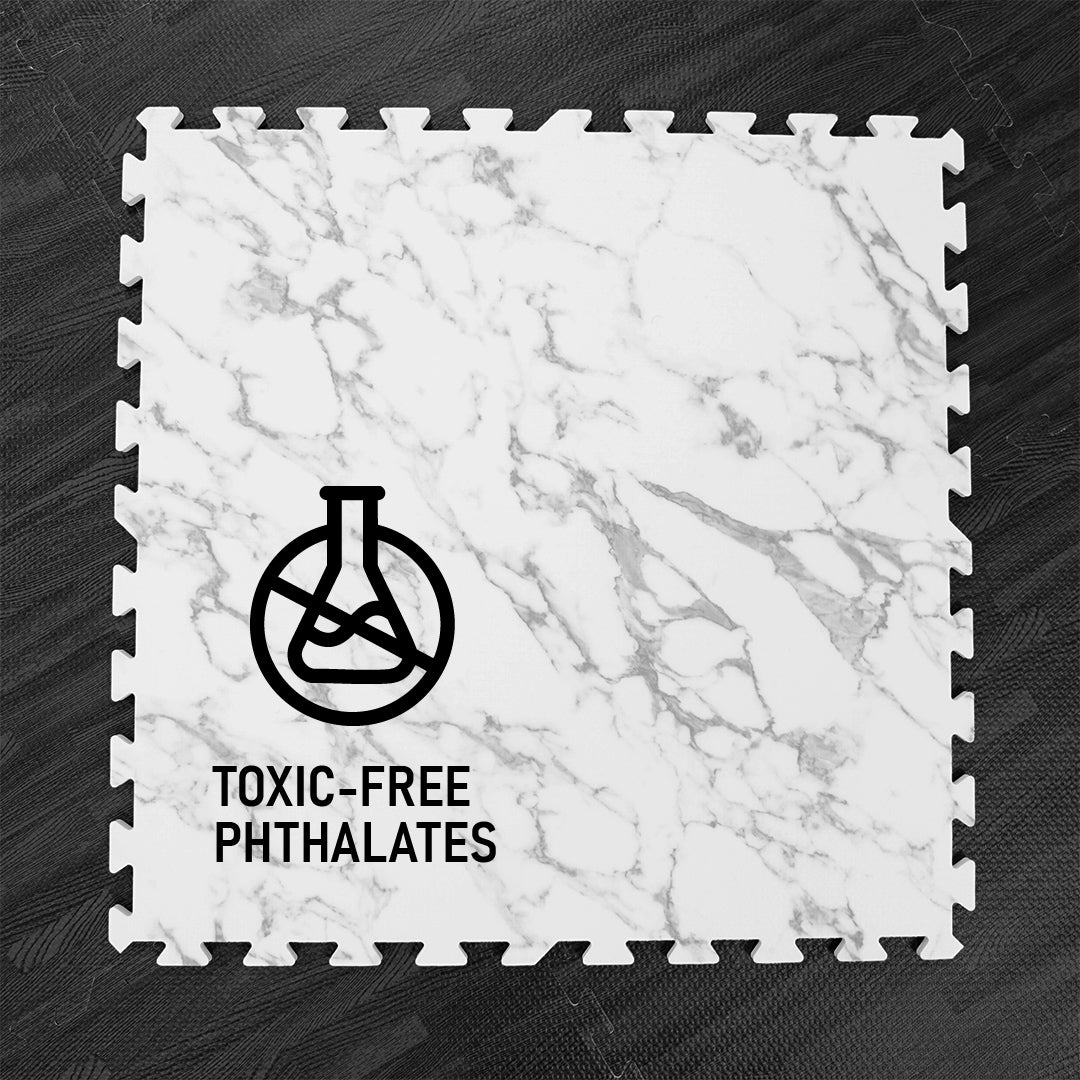 Flow - Premium Foam Flooring 24" x 24" x 12mm - Marble (6 Pack)
