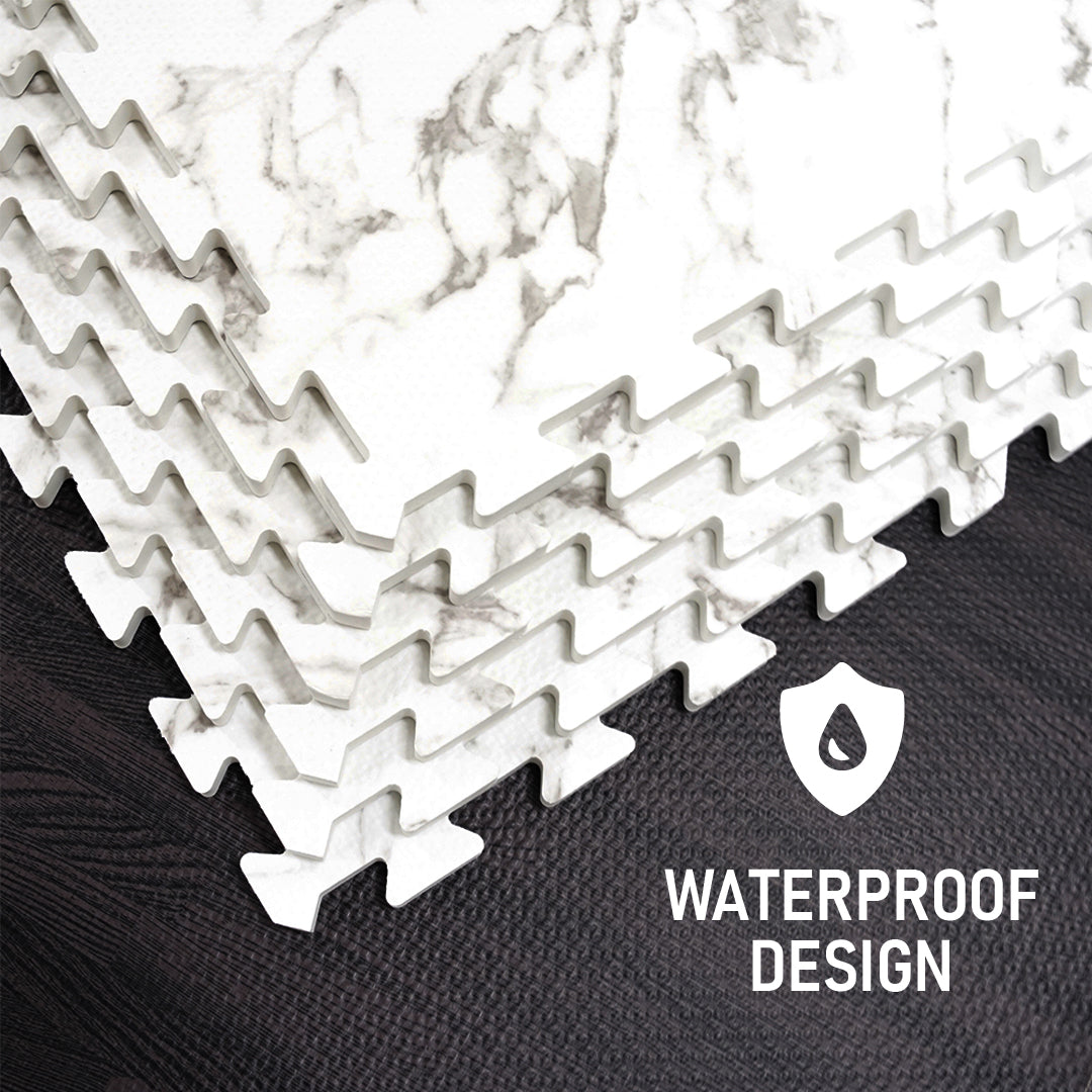 Flow - Premium Foam Flooring 24" x 24" x 12mm - Marble (6 Pack)