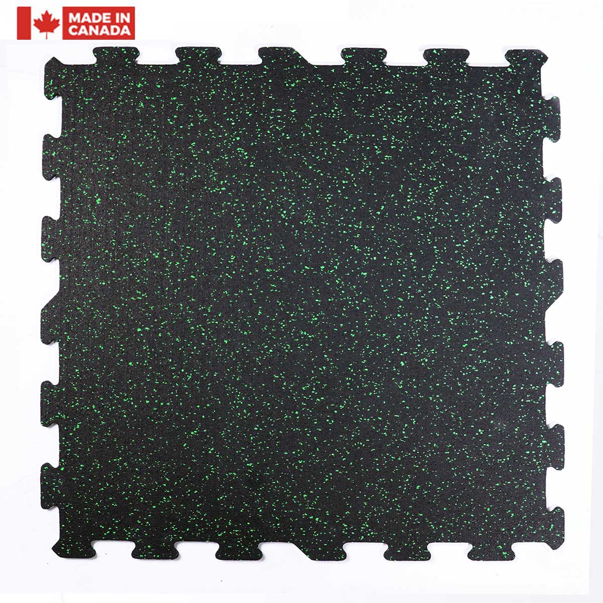 Gorilla 2x2 8mm Interlocking Rubber Tile - Green - Single or 12 Pack