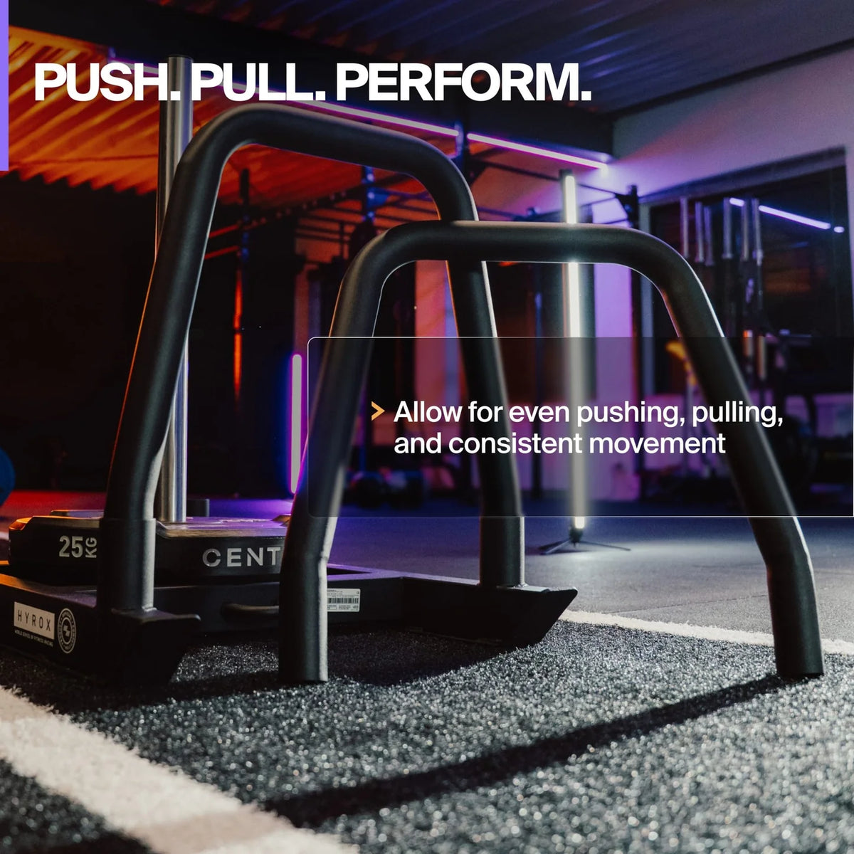 Centr x HYROX Competition Power Sled Frame Bar for Youngstars