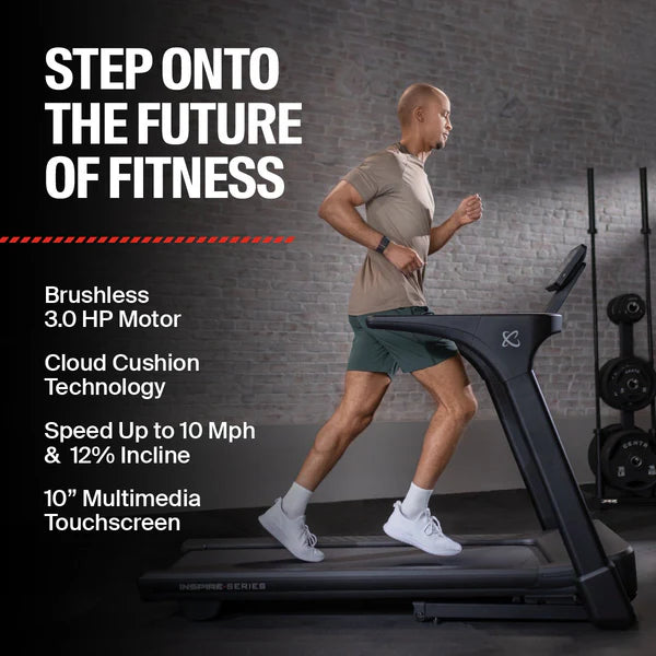 Inspire Series - T4S Treadmill with 10" Console