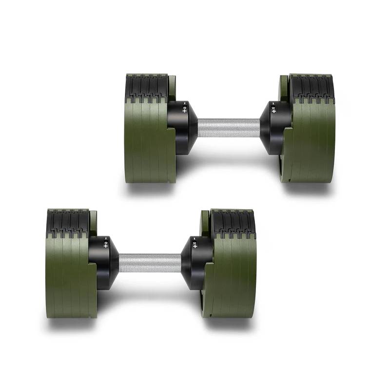 NUOBELL 550 Green - Adjustable Dumbbell Pair