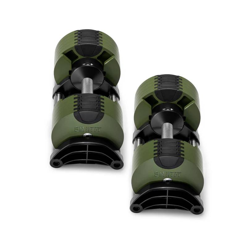 NUOBELL 550 Green - Adjustable Dumbbell Pair