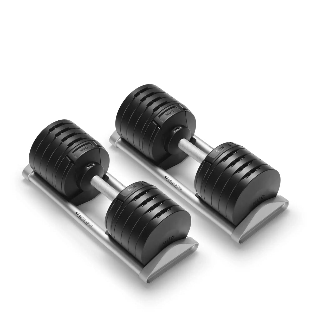 NUOBELL S 5100 Argent - Paire d'haltères ajustables