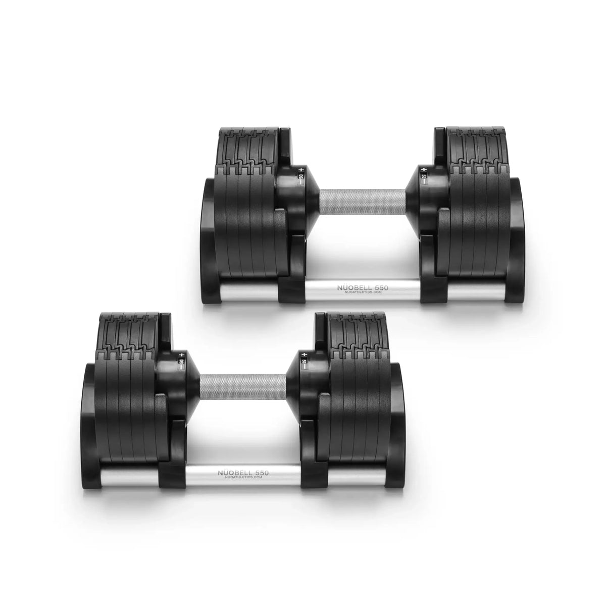 NUOBELL 550 Silver - Adjustable Dumbbell Pair
