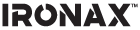 IronAX vendor logo, premium strength training equipment manufacturer for home and commercial gyms.