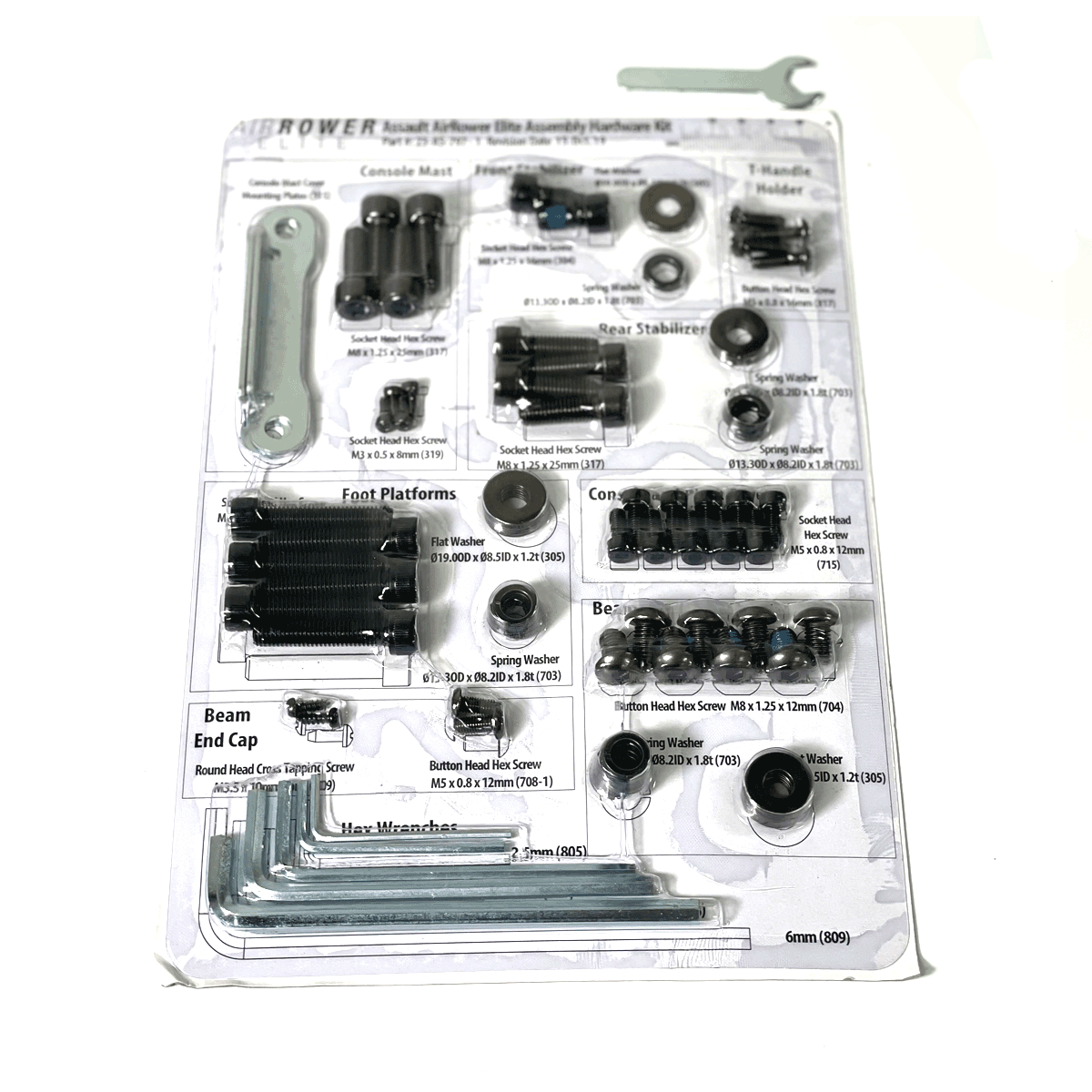 23-AS-797 Kit de carte d'équipement AirRower ARWE