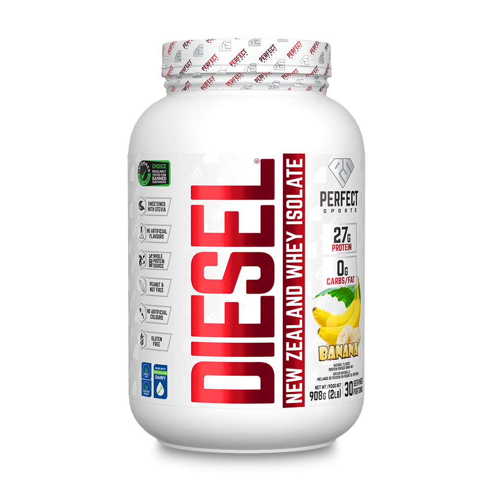 ISOLAT DE PROTÉINE DE WHEY DIESEL® – SAVEUR BANANE