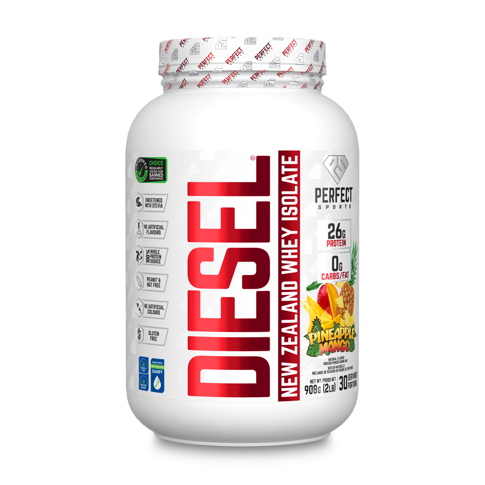 ISOLAT DE PROTÉINES DE LACTOSÉRUM DIESEL® - SAVEUR ANANAS MANGUE