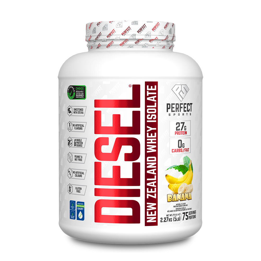 ISOLAT DE PROTÉINE DE WHEY DIESEL® – SAVEUR BANANE
