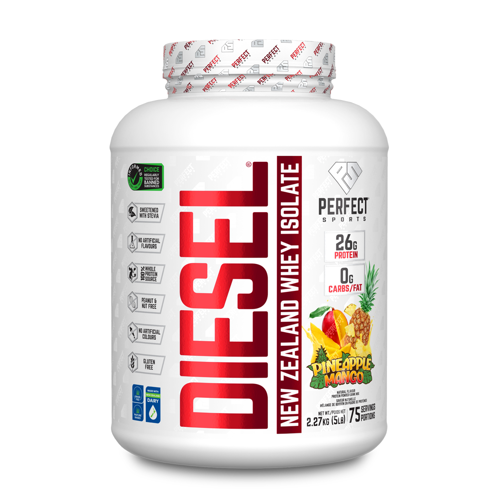 ISOLAT DE PROTÉINES DE LACTOSÉRUM DIESEL® - SAVEUR ANANAS MANGUE