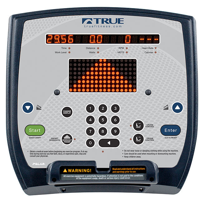 TRUE Fitness ES700 Recumbent Bike - EmergeLED Cardio Canada.
