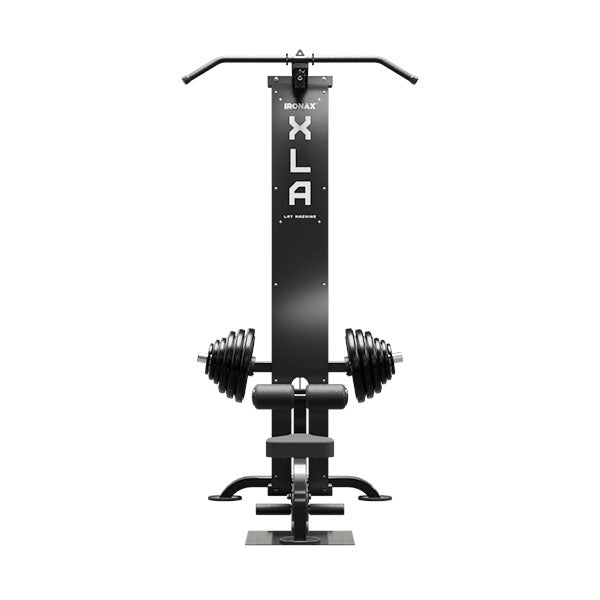 IRONAX XLA LAT MACHINE / RUBBER PLATE COMBO Strength Machines Canada.